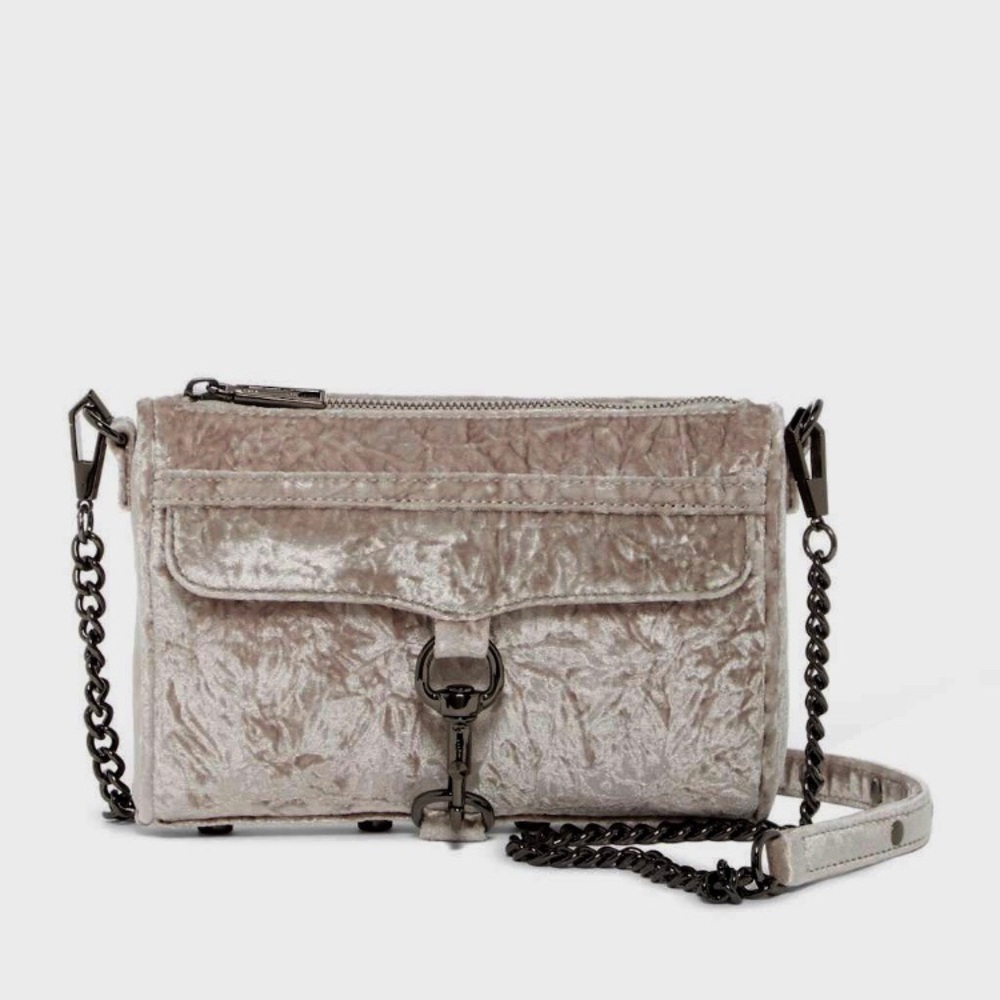 NEW Rebecca Minkoff Mini Mac Velvet Crossbody Bag Purse